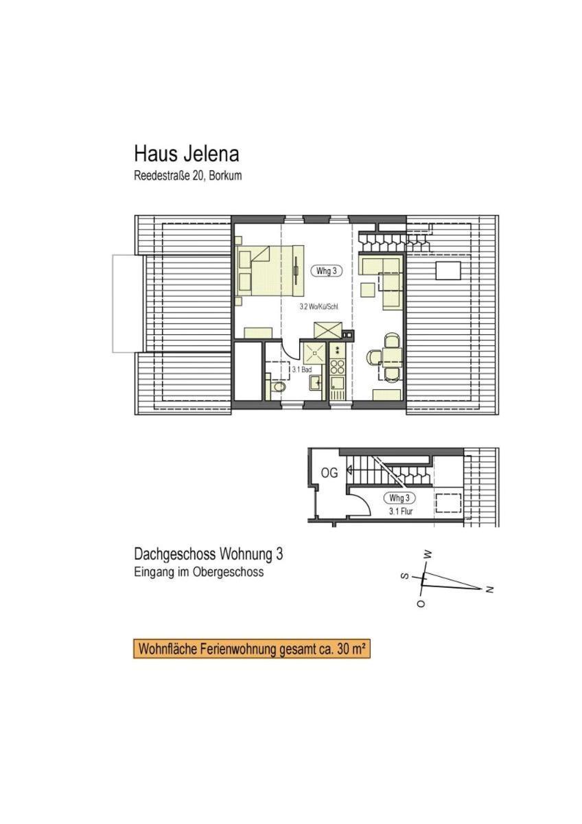 Haus Jelena Appartement 3 Borkum Dış mekan fotoğraf